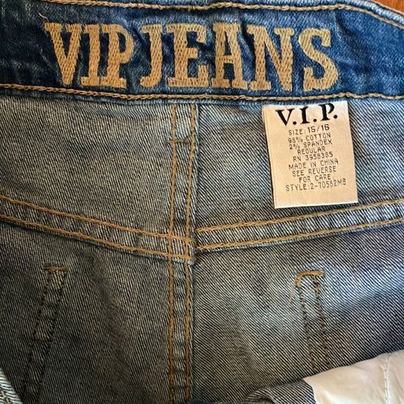 VIP Light Blue Ankle Jeans with Distressed Details - Picture 4 of 6